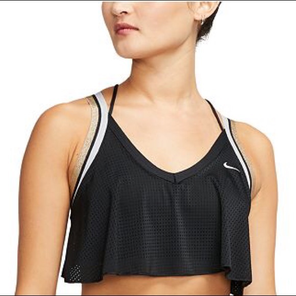 Nike Other - Nike Glam Dunk Metalic Strappy-Back Sports Bra
